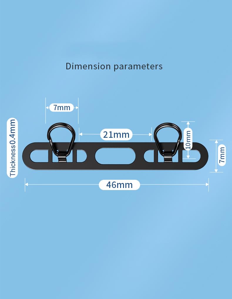 Amazon | スマホ ストラップホルダー 2点吊り 2口タイプホルダー 極薄